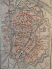 1890 Danzig Poland City Map Original Vintage Geographical Map Plan 6 5 X 9 5 C20