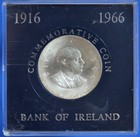 1966 Ireland Eire Irish Padraig Pearse Ten Shilling Coin 83 3  Silver  35463 