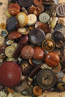 250 Buttons - Mostly Vintage From Estate Collection -  32