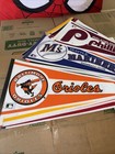 Vintage Pennant Mlb Baseball Full Size Lot Of 21 Pennants