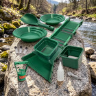 Sluice Box Compact Gold Panning Kit  Portable Sluice Box And 2 Classifier Siftin