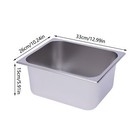 6 Pack 6  Deep Steam Table Pans Hotel Food Prep Pan Stainless Steel 1 2 Size
