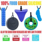 Chew Necklace By   5 Pieces Sensory Chew Necklaces For Kids With Autism  Adhd   