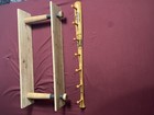 Wood Baseball  Bat Floating Shelf   Luis Slager  Custom Hat Rack Lot Of 2