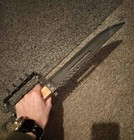 Custom Handmade Artyom Dans Metro 2033 Knife  Carbon Steel Blade With Sheath 