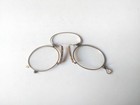 Antique Gold Filled Pince-nez Eyeglasses Nose Pinch Glasses Case Marked Optal