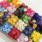 300pcs Assorted Color Round Sewing Buttons 4 Hole Spring Diy Craft Shirt Buttons