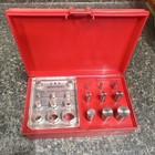 E-z Punch Pak Industrial Light Punches   Dies Kit W  Red Plastic Case