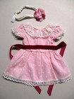 American Girl Samantha Beforever Meet Pink Dress   Headband Outfit  excellent
