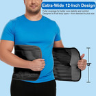 Abdominal Binder  12-inch Wide Elastic Belly Wrap For Plus Size Men And Women  A