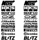 20 Pieces Car Sponsor Decals Automotive Decal Motorcycle Racing Stickers Car Kit