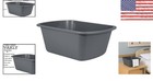 Durable Rectangular 7-quart Plastic Washing Basin - Ideal For Cleaning   Care