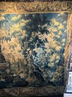 100  Cotton Sateen Antique 17th Century Verdure Tapestry Style Fabric Wall Art