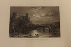 1829 Steel Engraving Barnard Castle County Of Durham P414