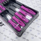 Snap-on Tools Electric Pink 10pc Screwdriver   Pocket Prybar Set  Sdddpbx100ep