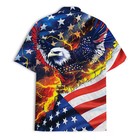 American Eagle Hawaiian Shirt  4th Of July Patriotic Unisex Shirt