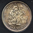 San Marino 1975 500 Lire Silver Coin With Attractive Toning