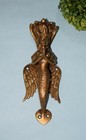 Brass Mermaid Door Handle Hindu Deity Praying Snake Lady 9   Inches Pull Gtx