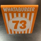 Whataburger Collectible  73 Table Tent  national Whataburger Day  8 8 2023