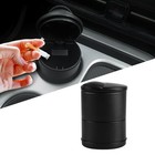 Portable Car Ash Tray With Lid Smell Proof  Smokeless Self-extinguishing 1pcs