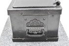 Rare Antique Heavy Iron Banker   Stagecoach   Railroad Strong Chest Box Safe