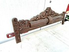 Carved 40 75 X 14  Antique Oak Pediment Wooden Crown Crest Door Topper
