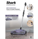 Shark Cordless Floor   Carpet Sweeper     12    Cleaning Path  Motorized Brush  Pet