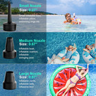 Quick Fill Portable Electric Air Pump Ac110-120v High Efficiency 3 Nozzles