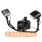 Flexible Dual-arm Dual-shoe Flash Bracket For Macro Shot For Cameras