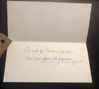 Vtg Christmas Greeting Card Made In Usa Paper Collectible 862s 0c23 Snowman