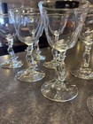 8 Old Crow Glasses Set Of 8  Whiskey Bird Top Hat Stemware Barware Libbey