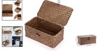Wicker Seagrass Storage Basket With Lid 9x5in Rectangular Bedroom Kitchen Org   