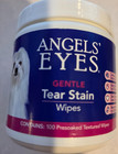 Angels  Eyes Gentle Tear Stain   Pet Eye Wipes For All Dogs - 100 Wipes