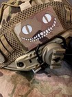 Military Lasercut Patch Smiling Cat Multicam Glow-in-the-dark Tactical Veicro