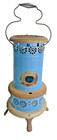 Antique Blue Perfection Kerosene Heater C1915   1930 Blue Enamel Mica Window