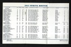 1941 Chicago White Sox Roster  Luke Appling  Jimmie Dykes  Ted Lyons - Near Mint