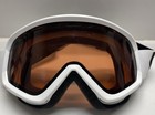 Scott Ski Goggles White Frame Brown Tinted Lens Adjustable Strap Unisex