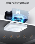 Bathroom Exhaust Fan With Light Heater 160cfm Humidity Sensor Remote 3 Color Led