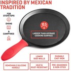 Uno Casa Cast Iron Comal Pan 10 5 Inch - Skillet For Roti  Inch  Black