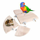 Pet Bird Parrot Wood Platform Stand Rack Toy Hamster Branch Perches For Cage