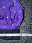 Glamour Dance Costume Top Purple Sparkle stoned Size Adult Small