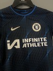 Nike Chelsea Fc Jersey Youth Large Drifit Blue Black Soccer Premier League Shirt