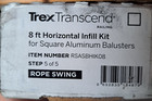 Trex Rope Swing 8  Ft   91 5   Horizontal Infill Kit Square Aluminum Balusters