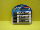3 Pack Expo Erase Markers Chisel Tip Black Ink  Bundle Lot  12 Markers 