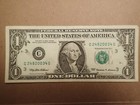 Error Ink Smear  1 1999 Federal Reserve Note One Dollar Bill