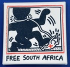 Keith Haring Free South Africa 1985 Design   1988 Pin