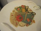 Vtg Princess Sewing Basket Woven Wicker Style 11  W  Spool Tray Beige