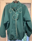 Vintage Las Vegas Harrah   s Casino Blackjack Felt Poker Table Bomber Jacket Xl