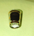 Vintage Culver Mount Vernon Shot Glass Gold Trim Souvenir Clear Glass