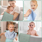 10-pack Soft Absorbent Muslin Burp Cloths  20x10 Inches  Mixed Colors